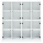 vidaXL Βιβλιοθήκη με Πόρτες Λευκή 136x37x142 εκ. από Επεξεργ. Ξύλο