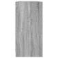 vidaXL Βιβλιοθήκη με Πόρτες Γκρι Sonoma 204x37x75 εκ. Επεξ. Ξύλο