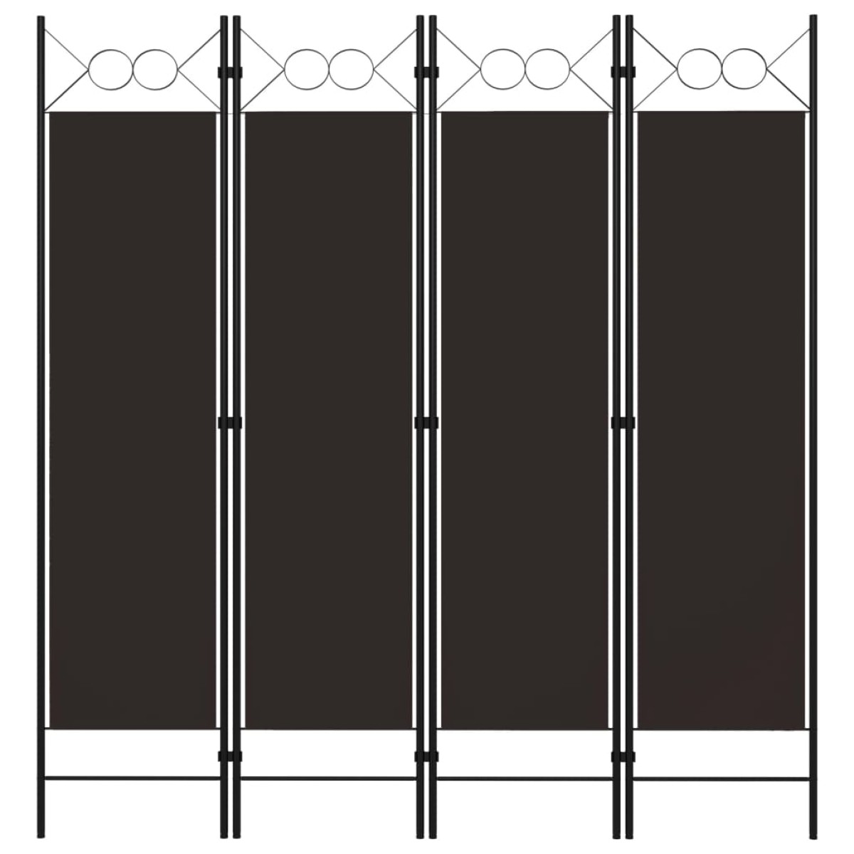 vidaXL Διαχωριστικό Δωματίου με 4 Πάνελ Καφέ 160 x 180 εκ.