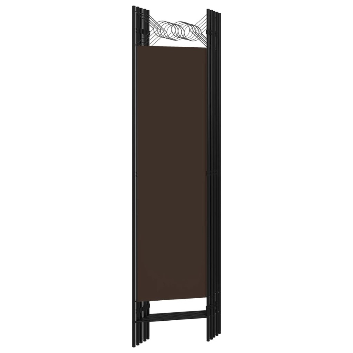 vidaXL Διαχωριστικό Δωματίου με 5 Πάνελ Καφέ 200 x 180 εκ.