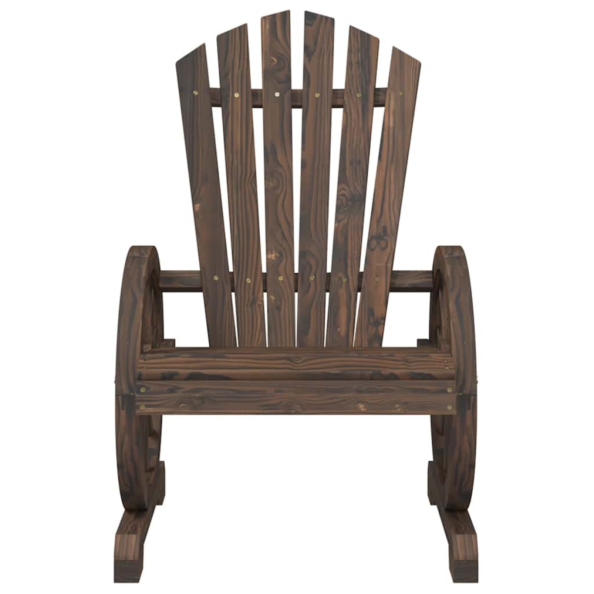 vidaXL Καρέκλες Κήπου Adirondack 4 τεμ. από Μασίφ Ξύλο Ελάτης