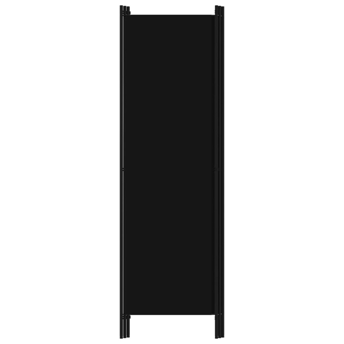 vidaXL Διαχωριστικό Δωματίου με 3 Πάνελ Μαύρο 150 x 180 εκ.