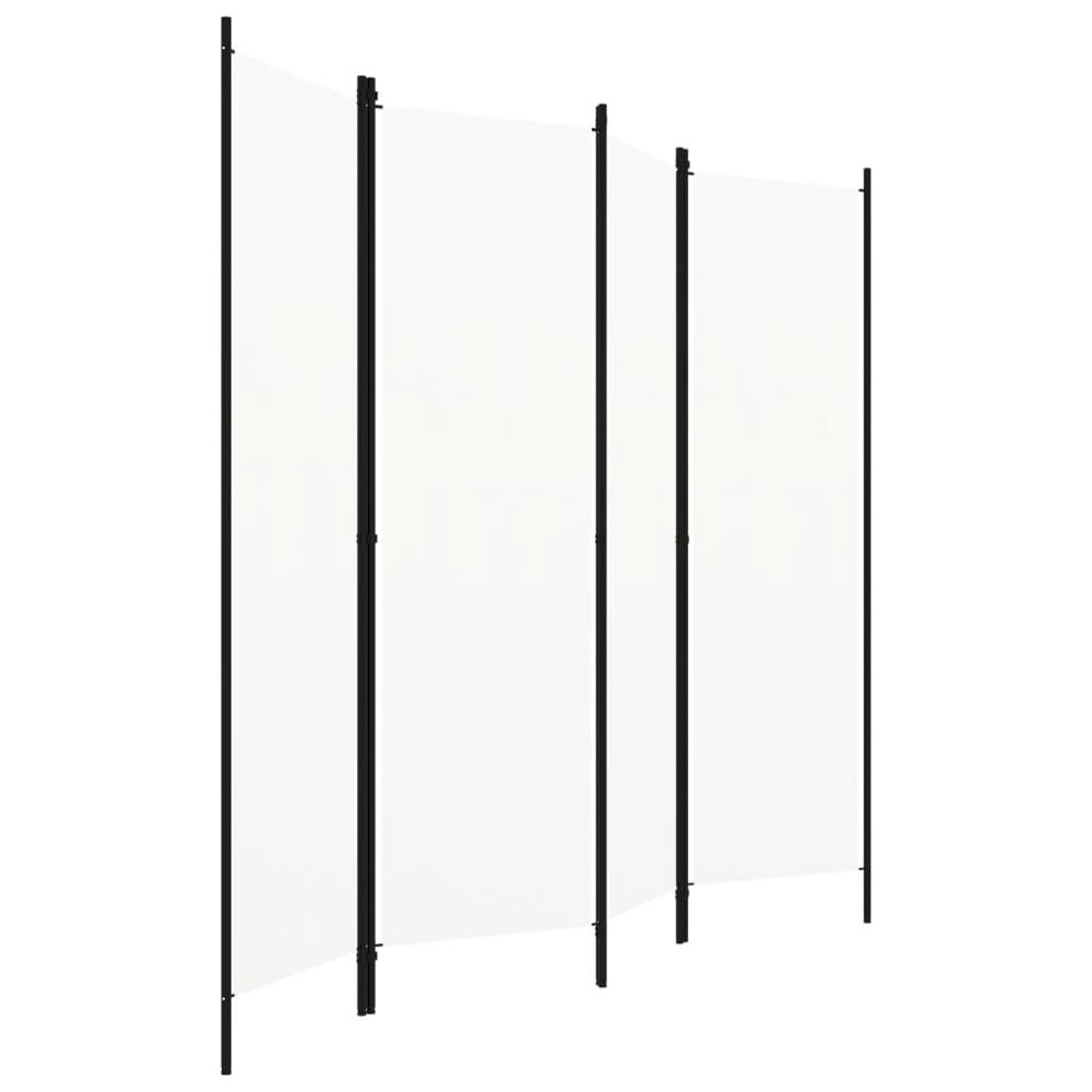 vidaXL Διαχωριστικό Δωματίου με 4 Πάνελ Λευκό 200 x 180 εκ.