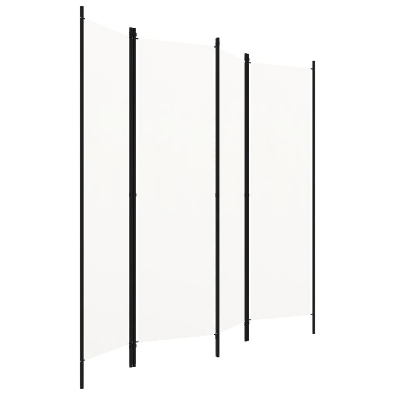 vidaXL Διαχωριστικό Δωματίου με 4 Πάνελ Λευκό 200 x 180 εκ.