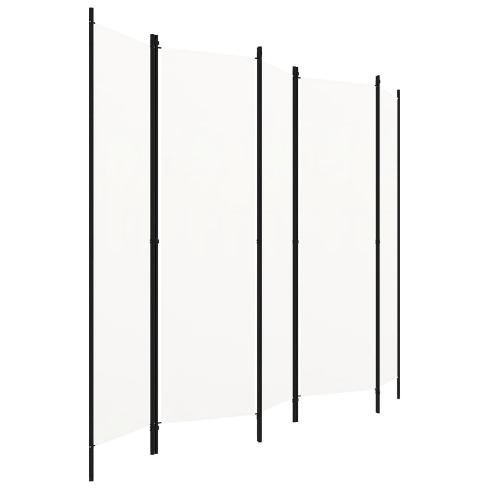vidaXL Διαχωριστικό Δωματίου με 5 Πάνελ Λευκό 250 x 180 εκ.