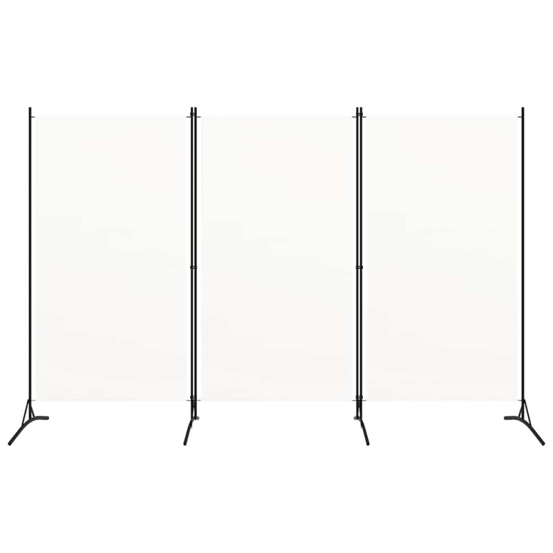 vidaXL Διαχωριστικό Δωματίου με 3 Πάνελ Λευκό 260 x 180 εκ. Υφασμάτινο