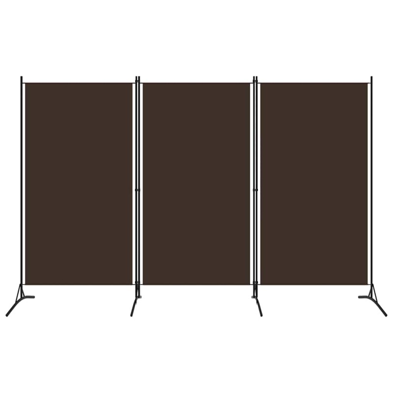 vidaXL Διαχωριστικό Δωματίου με 3 Πάνελ Καφέ 260 x 180 εκ.