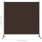 vidaXL Διαχωριστικό Δωματίου με 1 Πάνελ Καφέ 175 x 180 εκ.