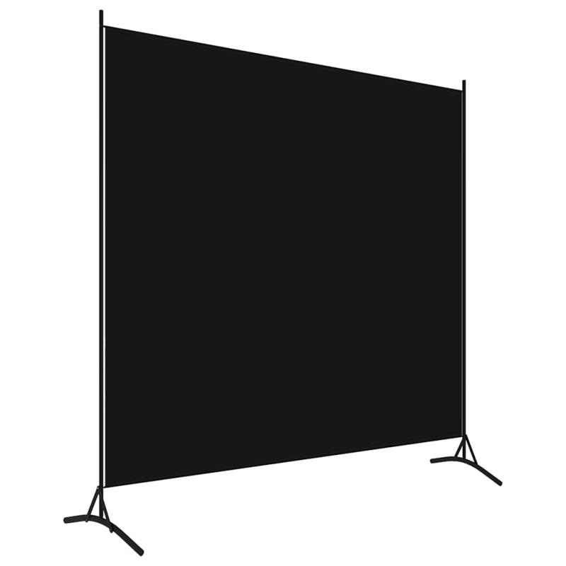 vidaXL Διαχωριστικό Δωματίου Μαύρο 175 x 180 εκ. Υφασμάτινο