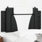 vidaXL Μαξιλάρι Κεφαλαριού Viana Μαύρο και Λευκό από Συνθετικό Δέρμα 100 εκ.