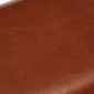 vidaXL Πάγκος Γυμναστικής Bok Καφέ 58 εκ. Γνήσιο Δέρμα & Ξύλο Μάνγκο