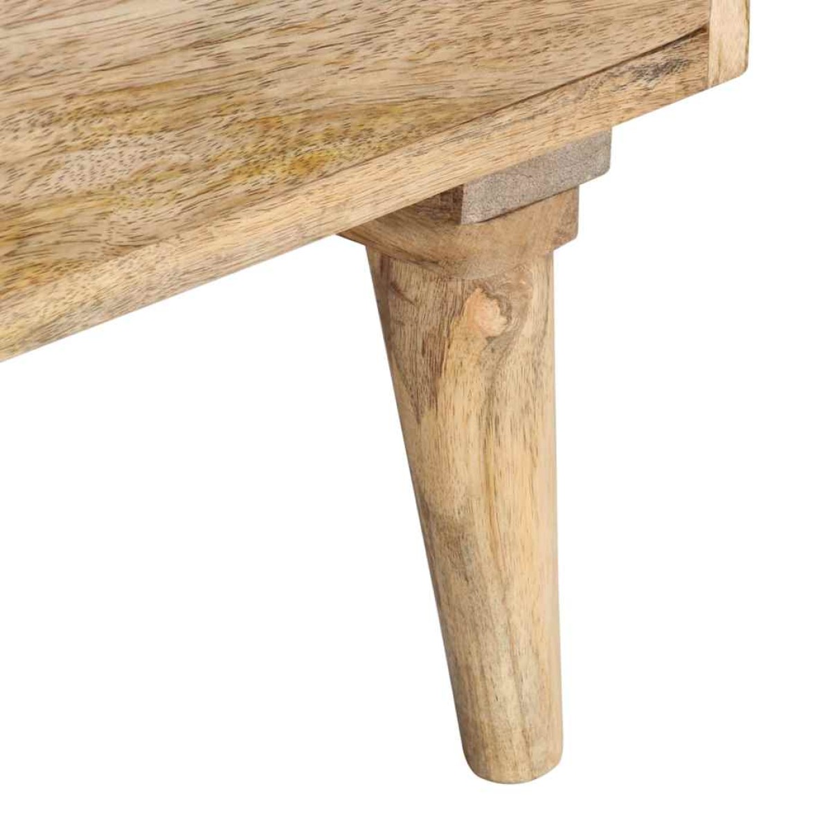 vidaXL Έπιπλο Τηλεόρασης 140 x 30 x 50 εκ. από Μασίφ Ξύλο Μάνγκο