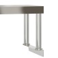 vidaXL Πάγκος Εργασίας Κουζίνας με Ράφι 110x55x120 εκ. Ανοξείδ. Ατσάλι