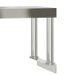 vidaXL Πάγκος Εργασίας Κουζίνας με Ράφι 110x30x120 εκ. Ανοξείδ. Ατσάλι