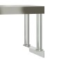 vidaXL Πάγκος Εργασίας Κουζίνας με Ράφι 110x55x120 εκ. Ανοξείδ. Ατσάλι