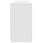 vidaXL Μπουφές με Φώτα LED Λευκός 181,5 x 37 x 67 εκ.