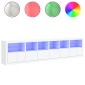 vidaXL Μπουφές με Φώτα LED Λευκός 283x37x67 εκ.