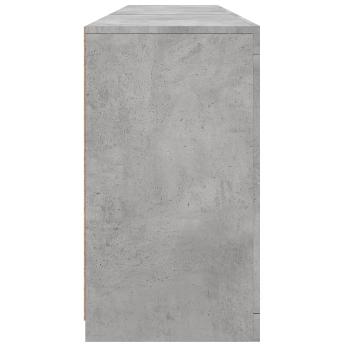 vidaXL Μπουφές με LED Γκρι Σκυροδέματος 181,5 x 37 x 67 εκ.