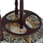 vidaXL Μπαρ Υδρόγειος / Κάβα για Κρασιά Μπλε από Ξύλο Ευκαλύπτου