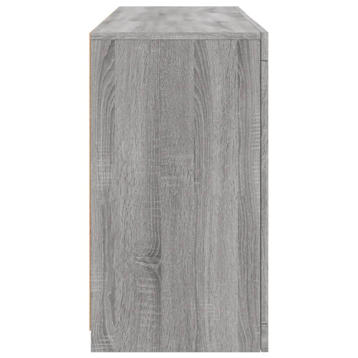 vidaXL Μπουφές με LED Γκρι Sonoma 123 x 37 x 67 εκ.