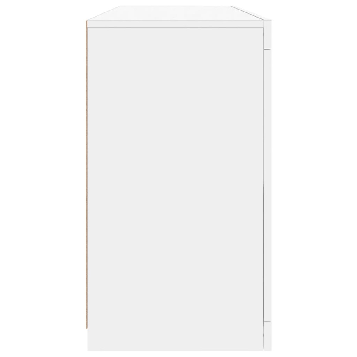 vidaXL Μπουφές με Φώτα LED Λευκός 142,5 x 37 x 67 εκ.