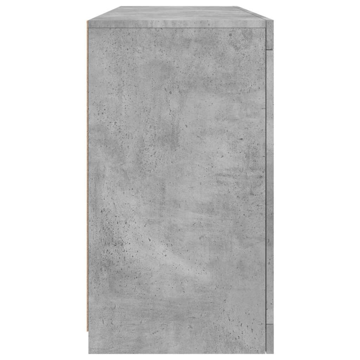 vidaXL Ντουλάπι με LED Γκρι Σκυροδέματος 142,5x37x67 εκ.