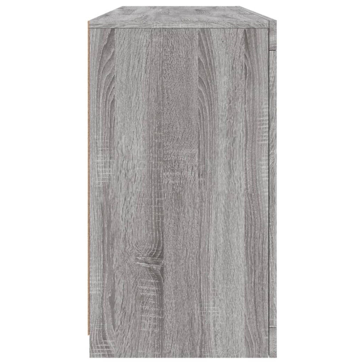 vidaXL Μπουφές με LED Γκρι Sonoma 142,5x37x67 εκ.