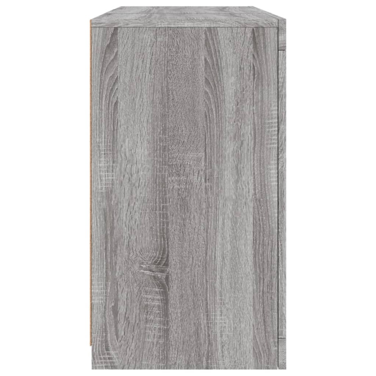vidaXL Μπουφές με LED Γκρι Sonoma 123 x 37 x 67 εκ.