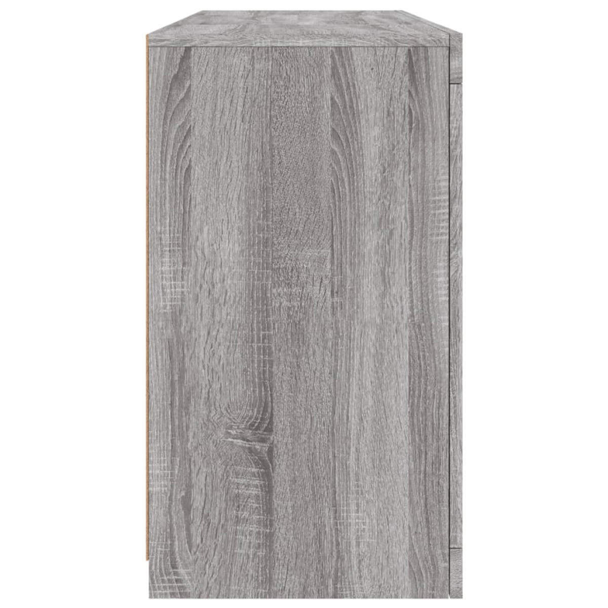 vidaXL Μπουφές με LED Γκρι Sonoma 142,5x37x67 εκ.