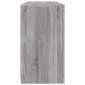 vidaXL Μπουφές με LED Γκρι Sonoma 142,5x37x67 εκ.