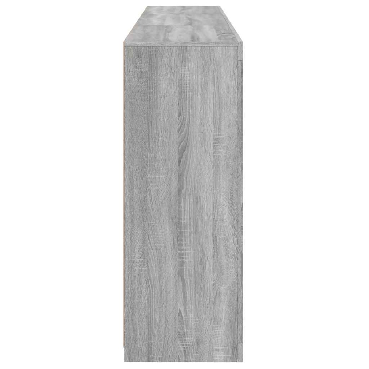 vidaXL Μπουφές με Φώτα LED Γκρι Sonoma 181,5 x 37 x 100 εκ.