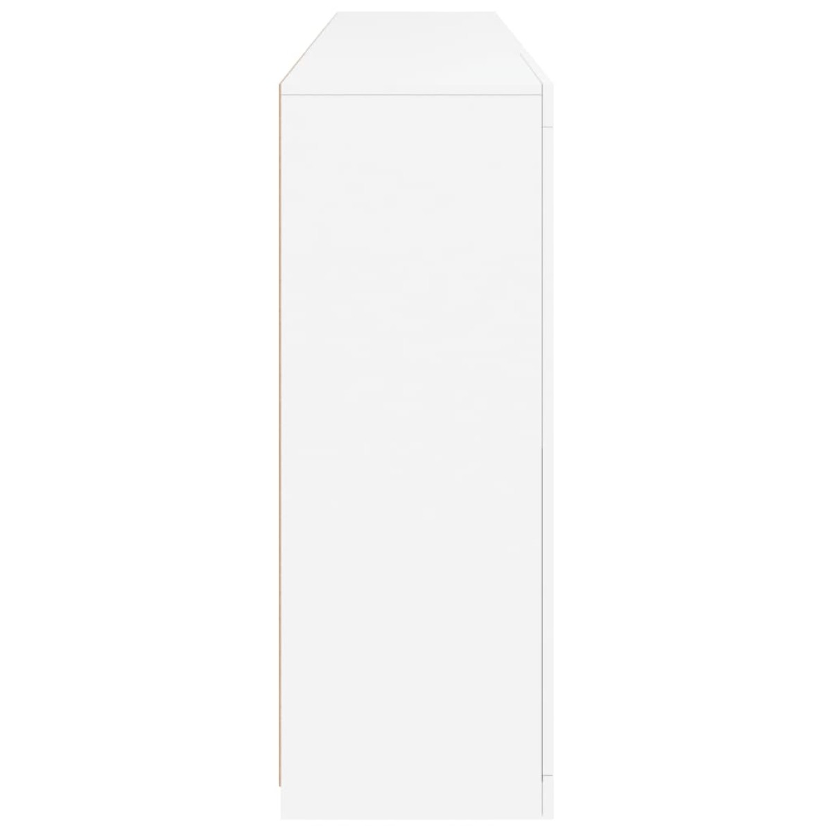 vidaXL Μπουφές με Φώτα LED Λευκός 202 x 37 x 100 εκ.
