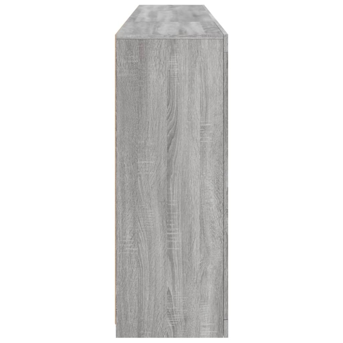 vidaXL Μπουφές με Φώτα LED Γκρι Sonoma 202 x 37 x 100 εκ.