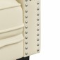 vidaXL Καναπές Chesterfield 2 τεμαχίων σετ Cream Faux Leather