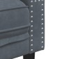 vidaXL Καναπές Chesterfield Σετ 2 Τεμ. με Στηρίγματα Σκ. Γκρι Βελούδο