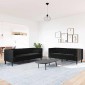 vidaXL Καναπές Chesterfield Σετ 2 Τεμ. με Στηρίγματα Αν. Γκρι Βελούδο