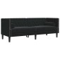 vidaXL Καναπές Chesterfield Σετ 2 Τεμ. με Στηρίγματα Αν. Γκρι Βελούδο