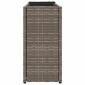 vidaXL Ζαρντινιέρες Κήπου 2 Γλάστρες 2 τεμ Γκρι 90x20x40εκ. Συνθ Ρατάν