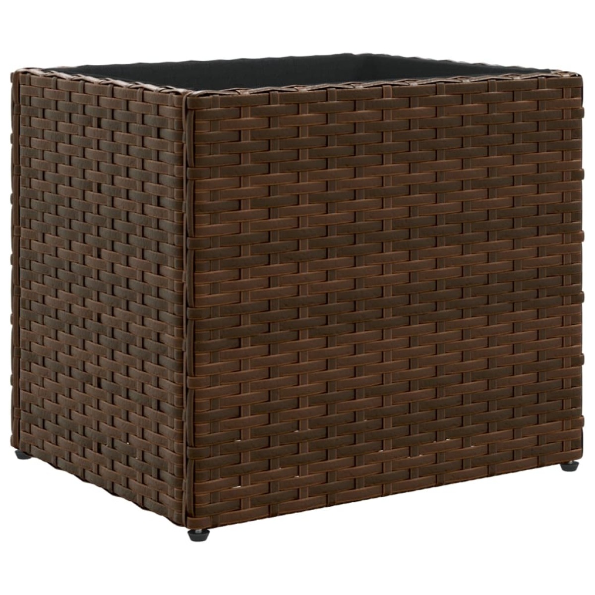 vidaXL Γλάστρες Κήπου 2 τεμ. Καφέ 36x30x32 εκ. από Συνθετικό Ρατάν