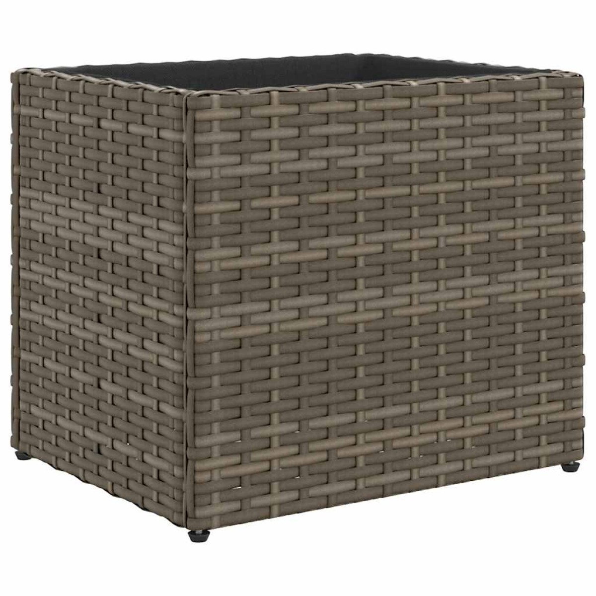 vidaXL Ζαρντινιέρες Κήπου 2 τεμ. Γκρι 36x30x32 εκ. από Συνθετικό Ρατάν