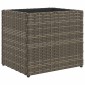 vidaXL Ζαρντινιέρες Κήπου 2 τεμ. Γκρι 36x30x32 εκ. από Συνθετικό Ρατάν