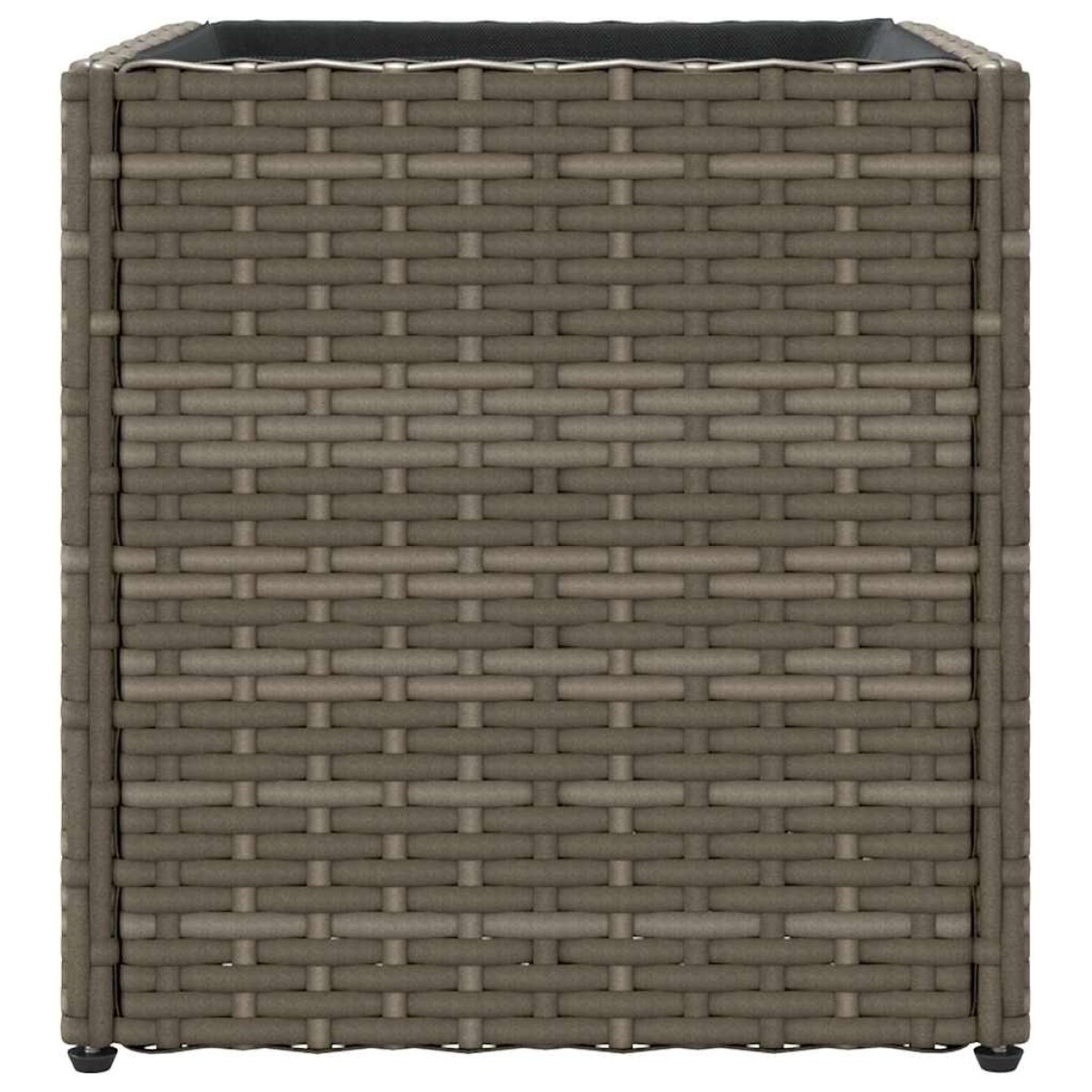vidaXL Ζαρντινιέρες Κήπου 2 τεμ. Γκρι 36x30x32 εκ. από Συνθετικό Ρατάν