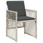 vidaXL Τραπεζαρία Κήπου 13 Τεμαχίων Γκρι Συνθετικό Ρατάν με Μαξιλάρια