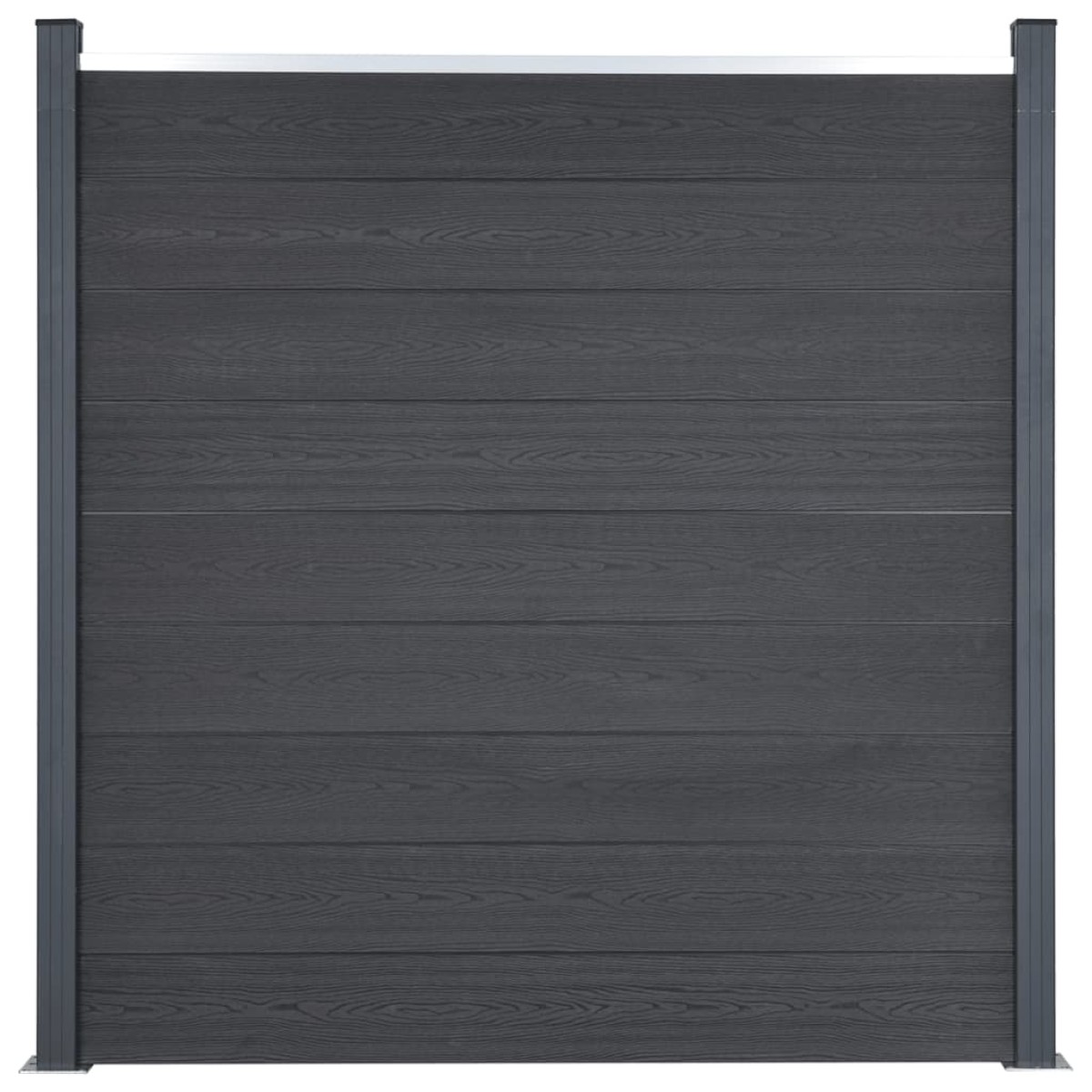 vidaXL Σετ Πάνελ Περίφραξης Γκρι 180 x 186 εκ. από WPC