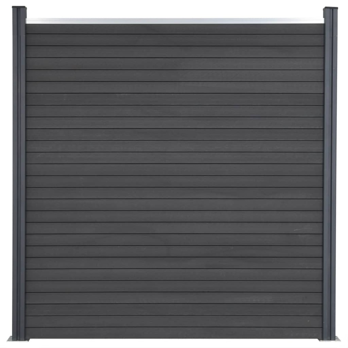 vidaXL Σετ Πάνελ Περίφραξης Γκρι 699 x 186 εκ. από WPC