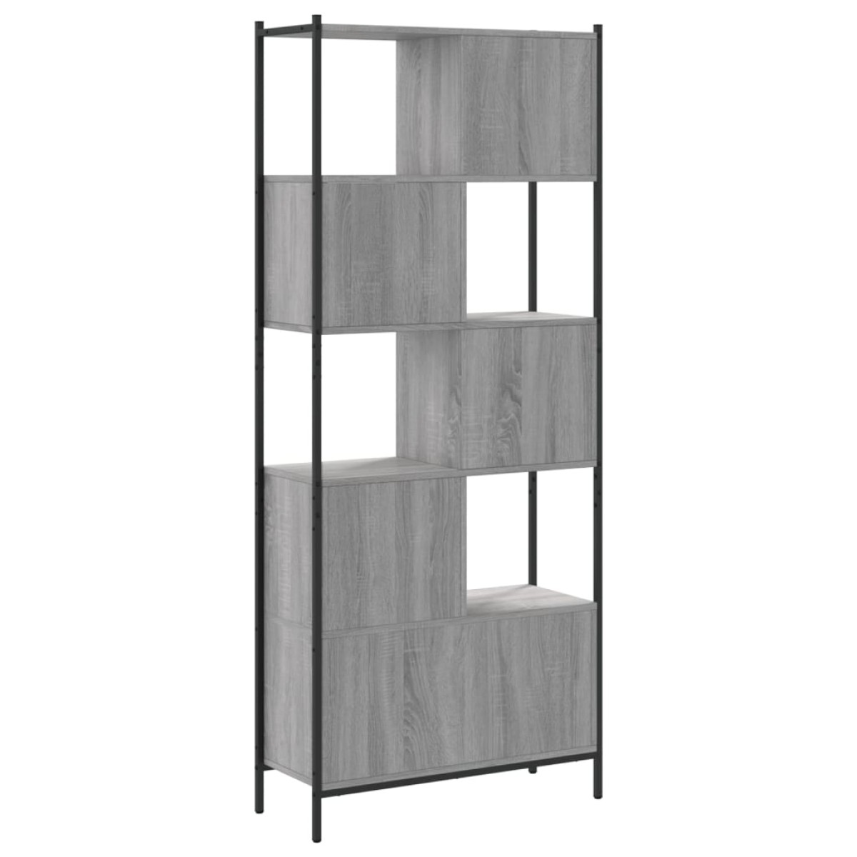 vidaXL Βιβλιοθήκη Γκρι Sonoma 72 x 28 x 172 εκ. από Επεξεργασμένο Ξύλο
