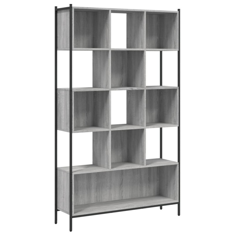 vidaXL Βιβλιοθήκη Γκρι Sonoma 102 x 28 x 172εκ. από Επεξεργασμένο Ξύλο