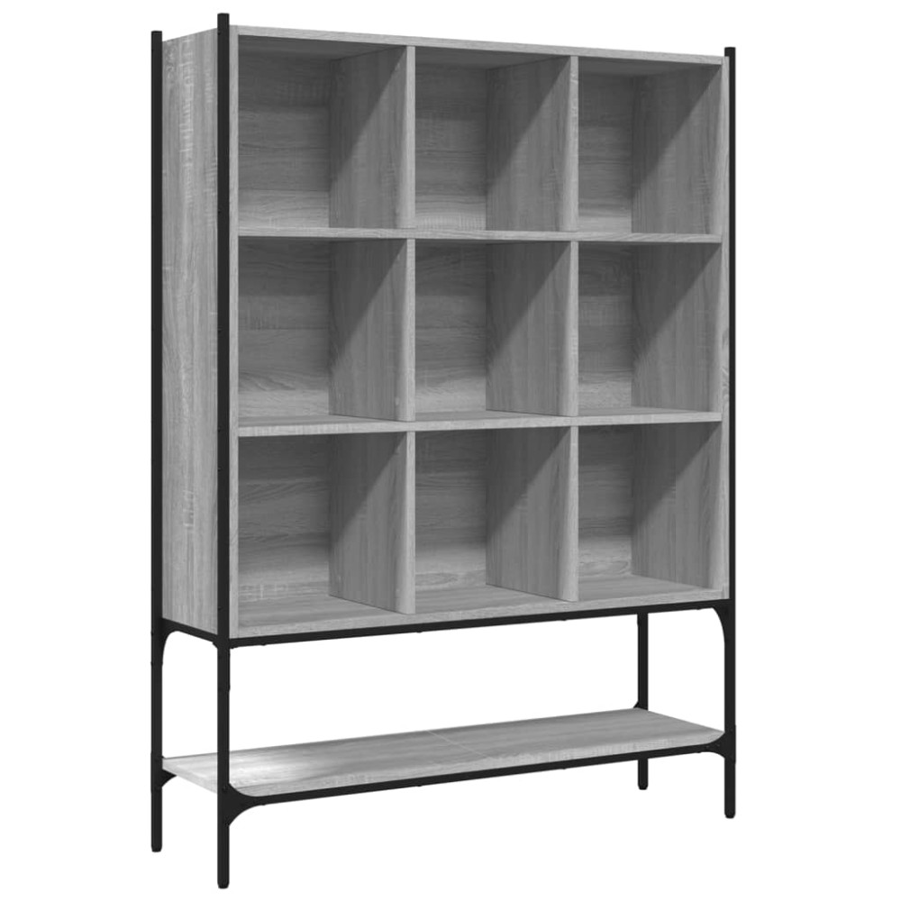 vidaXL Βιβλιοθήκη Γκρι Sonoma 102x30x141,5 εκ. από Επεξεργασμένο Ξύλο