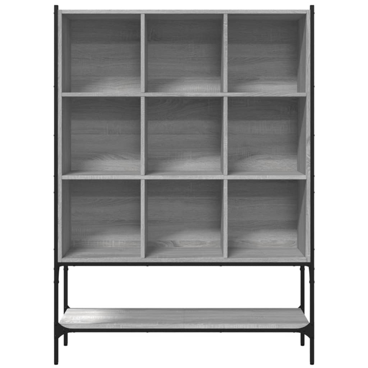 vidaXL Βιβλιοθήκη Γκρι Sonoma 102x30x141,5 εκ. από Επεξεργασμένο Ξύλο