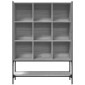 vidaXL Βιβλιοθήκη Γκρι Sonoma 102x30x141,5 εκ. από Επεξεργασμένο Ξύλο
